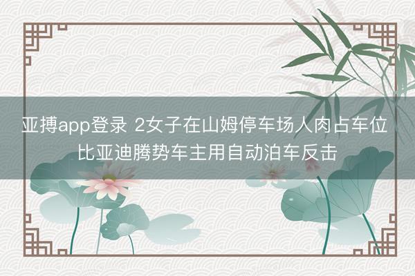 亚搏app登录 2女子在山姆停车场人肉占车位 比亚迪腾势车主用自动泊车反击