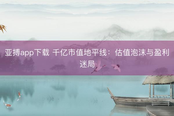 亚搏app下载 千亿市值地平线：估值泡沫与盈利迷局