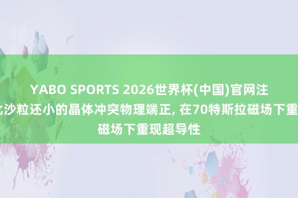 YABO SPORTS 2026世界杯(中国)官网注册登录 比沙粒还小的晶体冲突物理端正， 在70特斯拉磁场下重现超导性